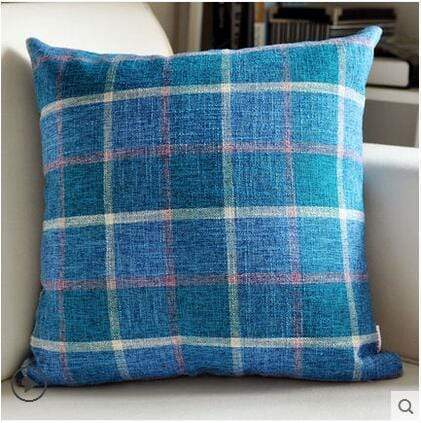 Country Lattice Stripes Cushion Covers