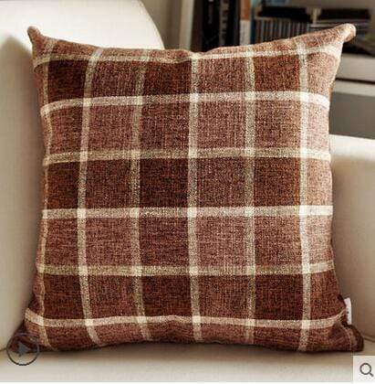 Country Lattice Stripes Cushion Covers