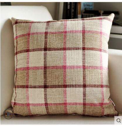 Country Lattice Stripes Cushion Covers