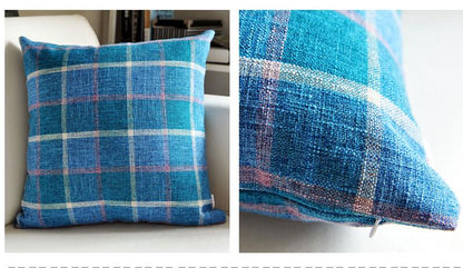 Country Lattice Stripes Cushion Covers