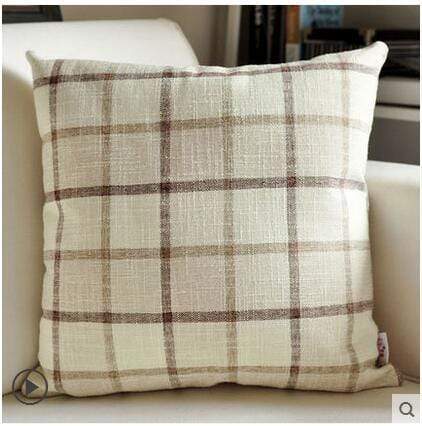 Country Lattice Stripes Cushion Covers