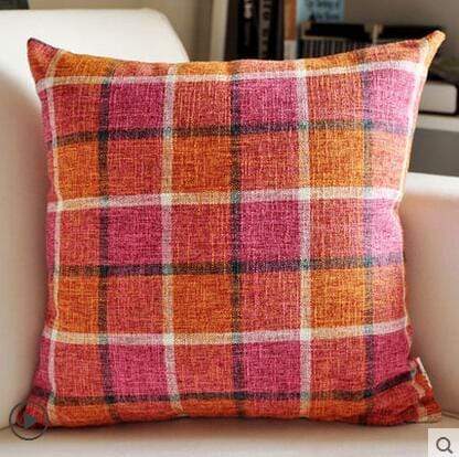 Country Lattice Stripes Cushion Covers