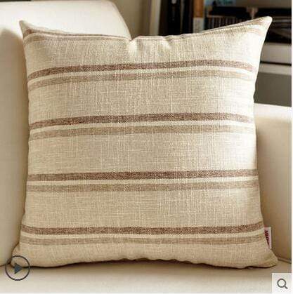 Country Lattice Stripes Cushion Covers