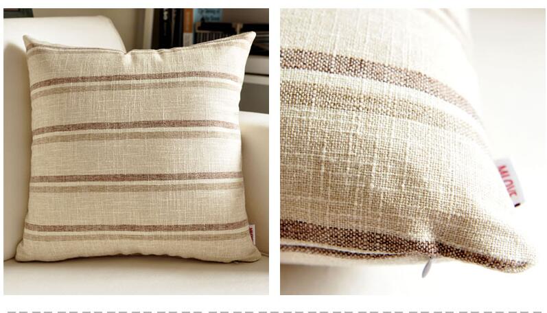 Country Lattice Stripes Cushion Covers