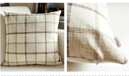 Country Lattice Stripes Cushion Covers