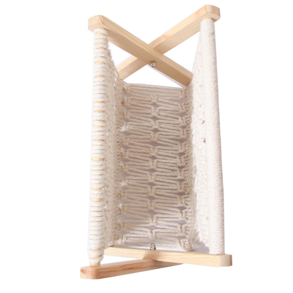 Country Style Cotton Rope Magazine Rack