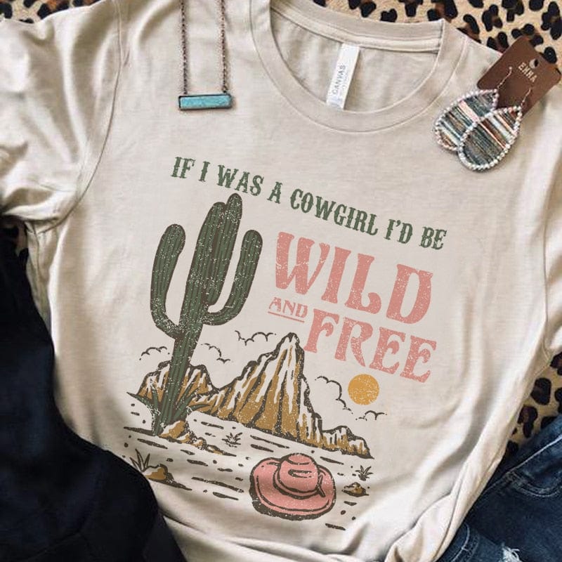 Cowgirl Wild Free Graphic Tee