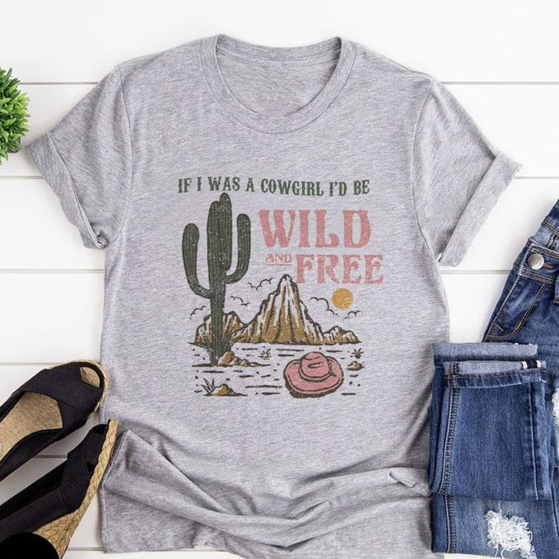 Cowgirl Wild Free Graphic Tee