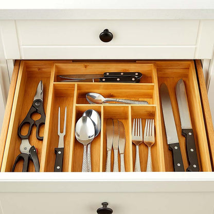 Cozy Bamboo Utensil Organizer