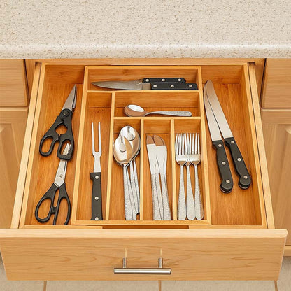 Cozy Bamboo Utensil Organizer