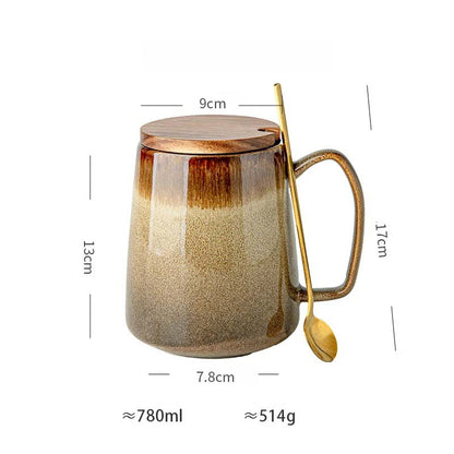 Cozy Ceramic Mug With Lid