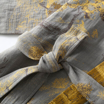 Peignoir kimono en coton doux