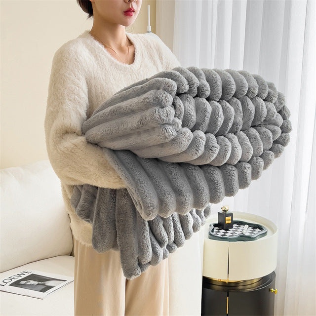 Cozy Faux Fur Throw