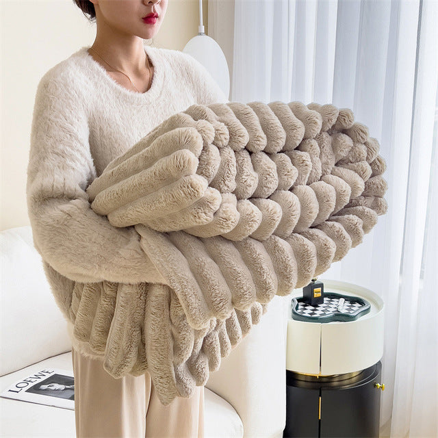 Cozy Faux Fur Throw
