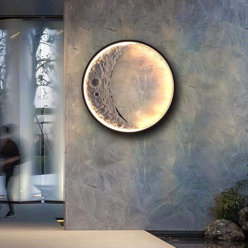 Crescent Moon Outdoor Wall Lamp