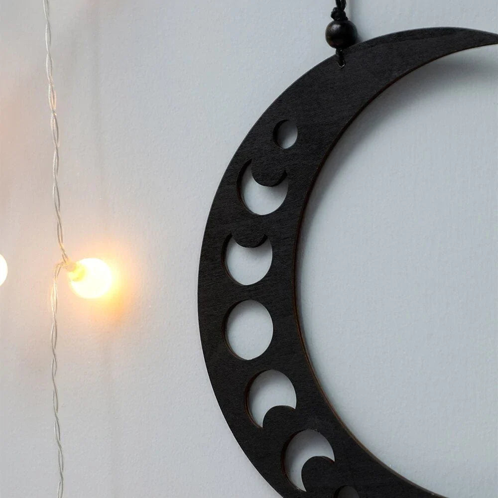 Crescent Moon Phase With Tassels