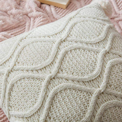 Crochet Chenille Knitted Cushion Cover