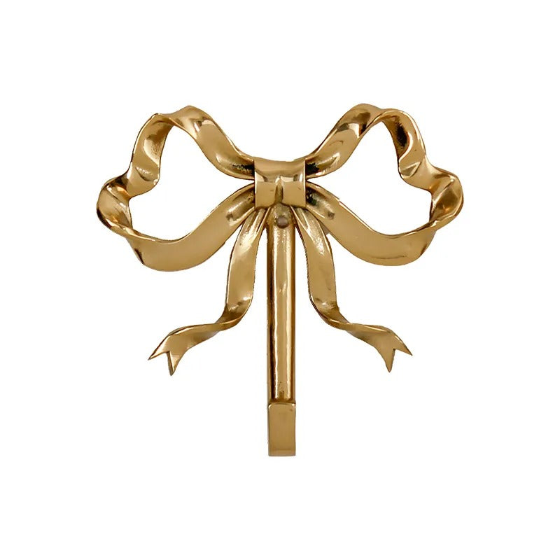 Coquette Brass Bow Wall Hook metal hook robe hook wall key holder