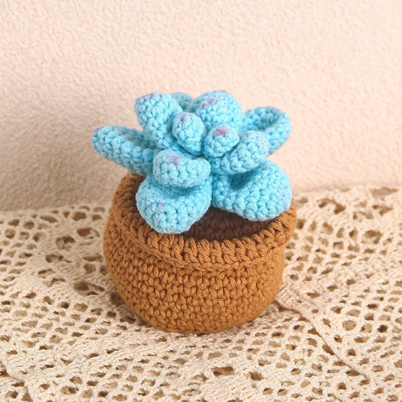 Crochet Potted Succulents