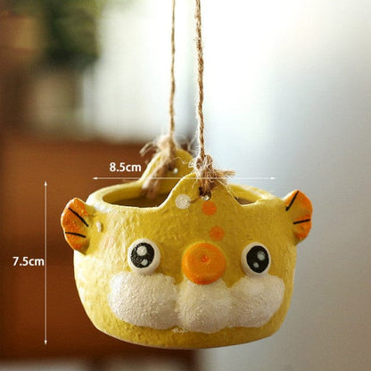 Cute Animal Hanging Flower Pot