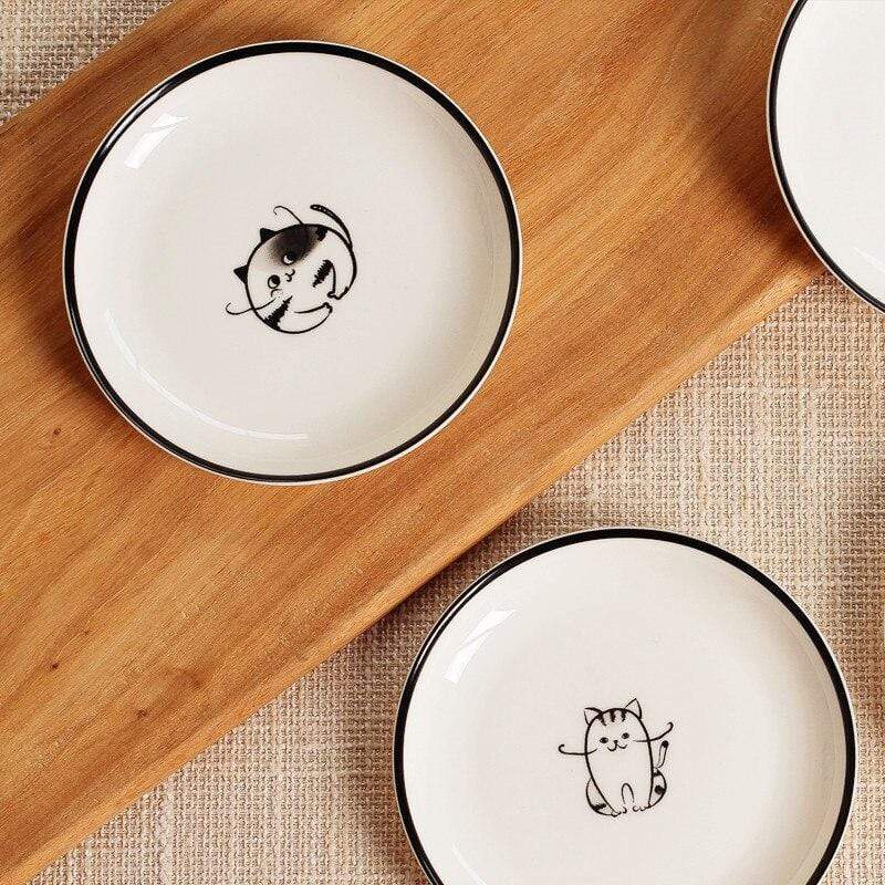 Cute Animals Plates 4pcs Set