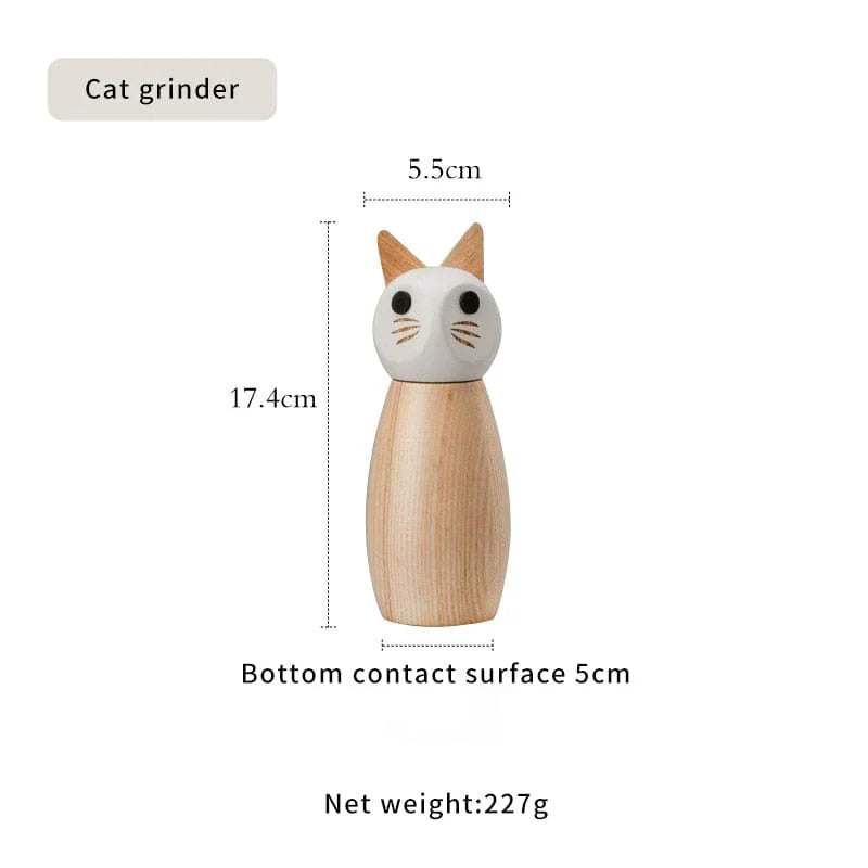 Cute Animals Salt And Pepper Mill Grinder