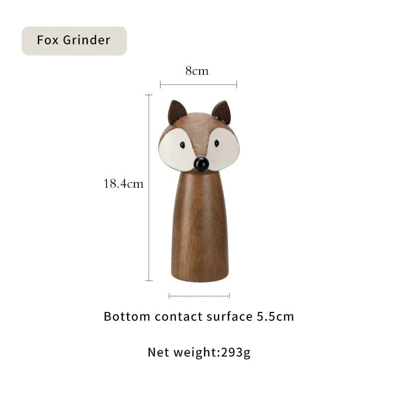 Cute Animals Salt And Pepper Mill Grinder