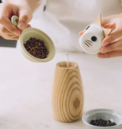 Cute Animals Salt And Pepper Mill Grinder