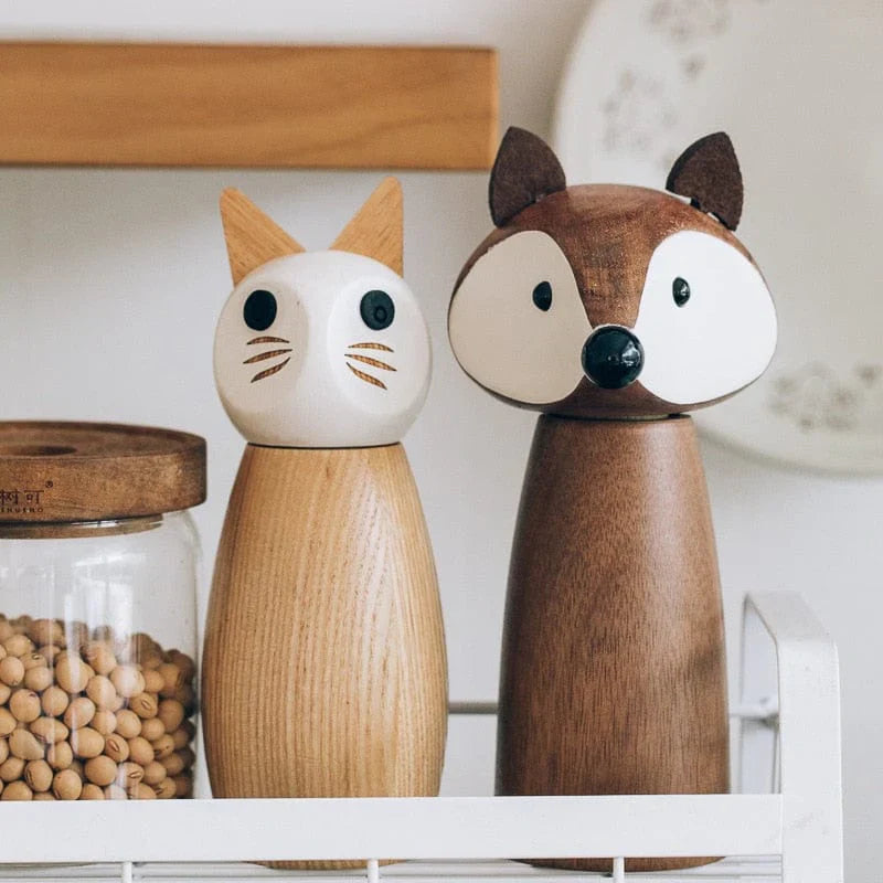 Cute Animals Salt And Pepper Mill Grinder