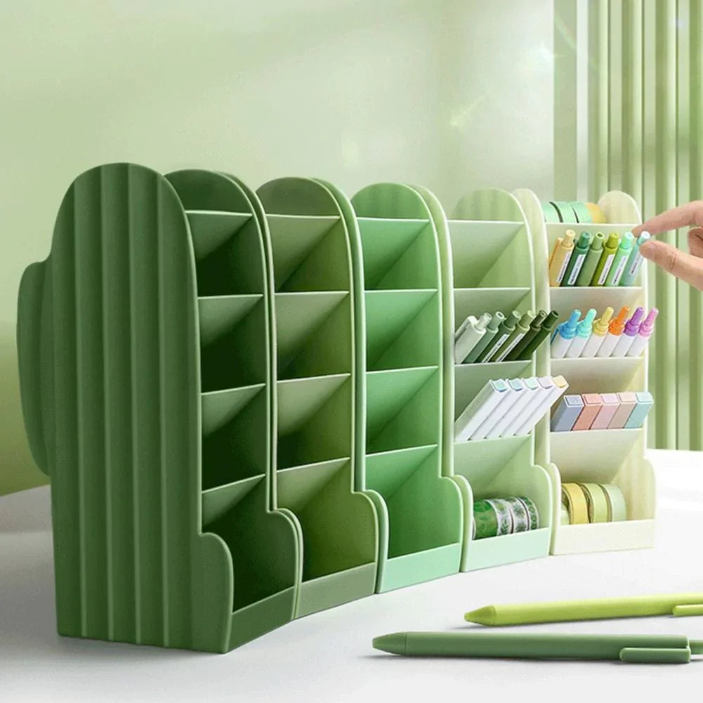 Cute Cactus Shaped Desktop Organizer