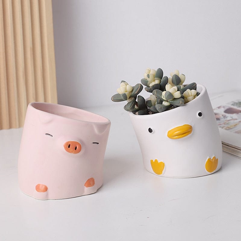 Cute Cartoon Animal Flower Pot