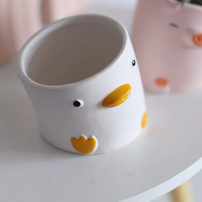 Cute Cartoon Animal Flower Pot