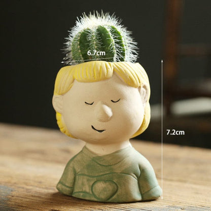 Cute Child Head Pots