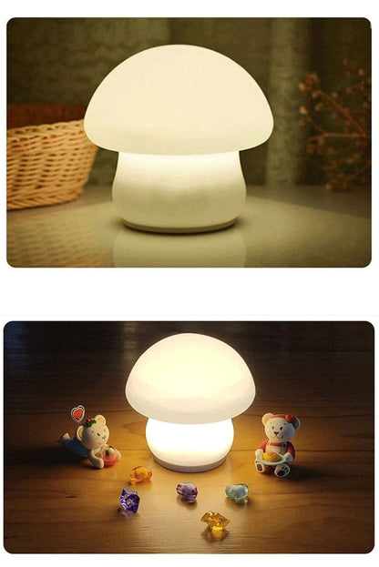 Cute Mushroom Bedside Night Light