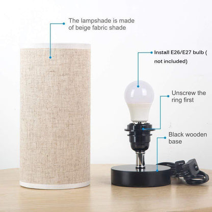 Cylidrical Bedside LED Lamp