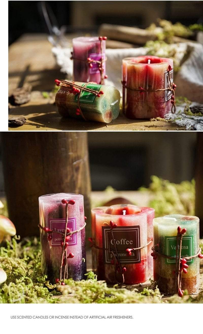 Cylindrical Scented Candles