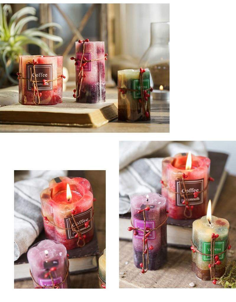 Cylindrical Scented Candles