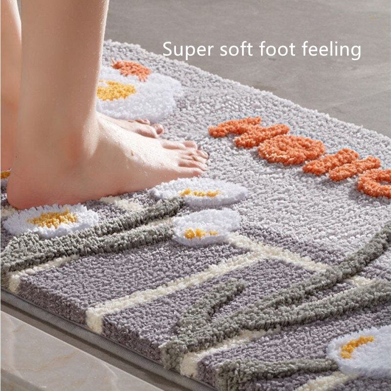 Daisies Blossom Bath Mat