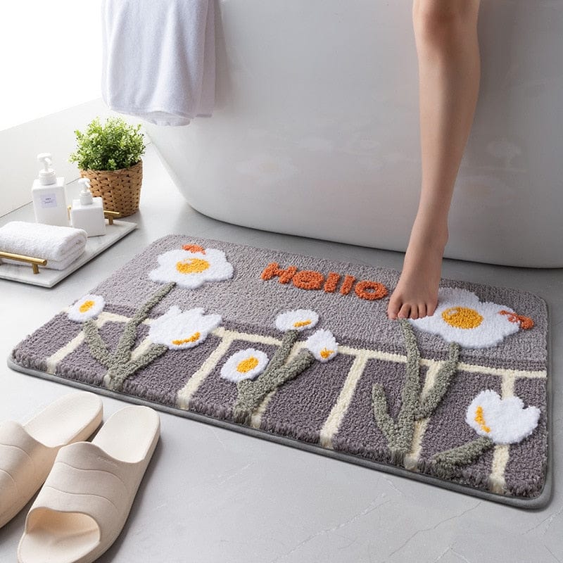 Daisies Blossom Bath Mat