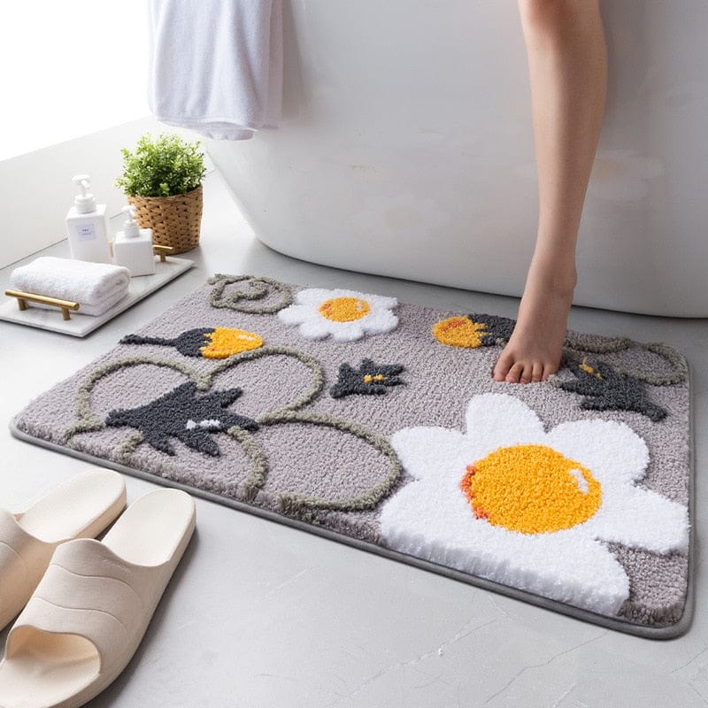 Daisies Blossom Bath Mat