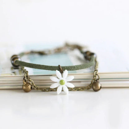 Daisy Beads Bells Bracelet