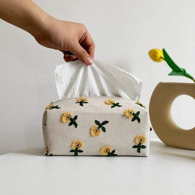 Daisy Cloth Tissue Box