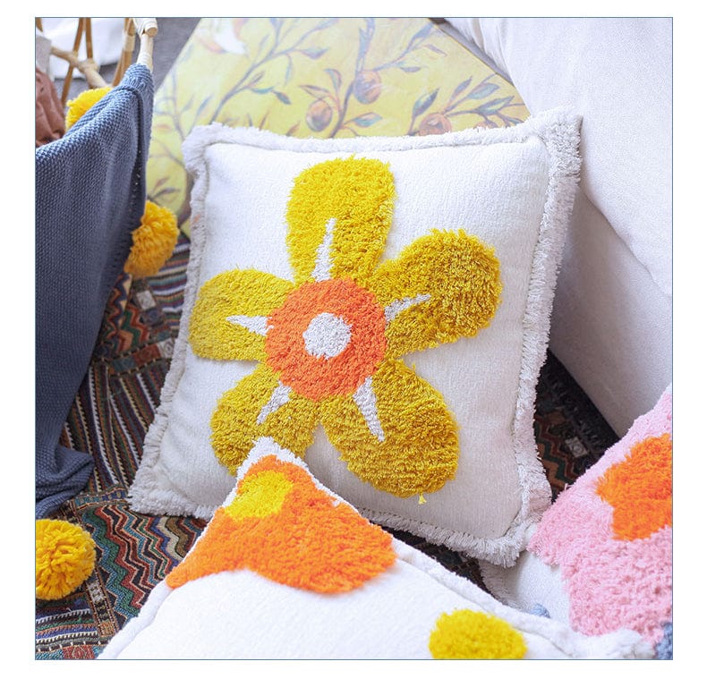 Daisy Patchwork Cushion Covers