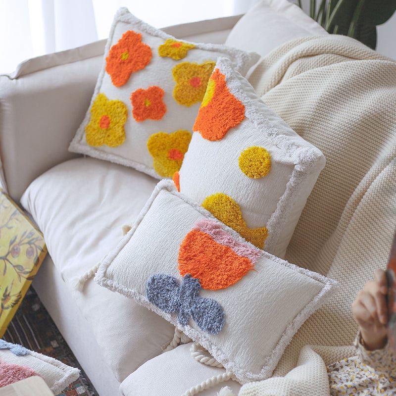 Daisy Patchwork Cushion Covers