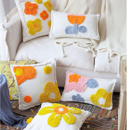 Daisy Patchwork Cushion Covers