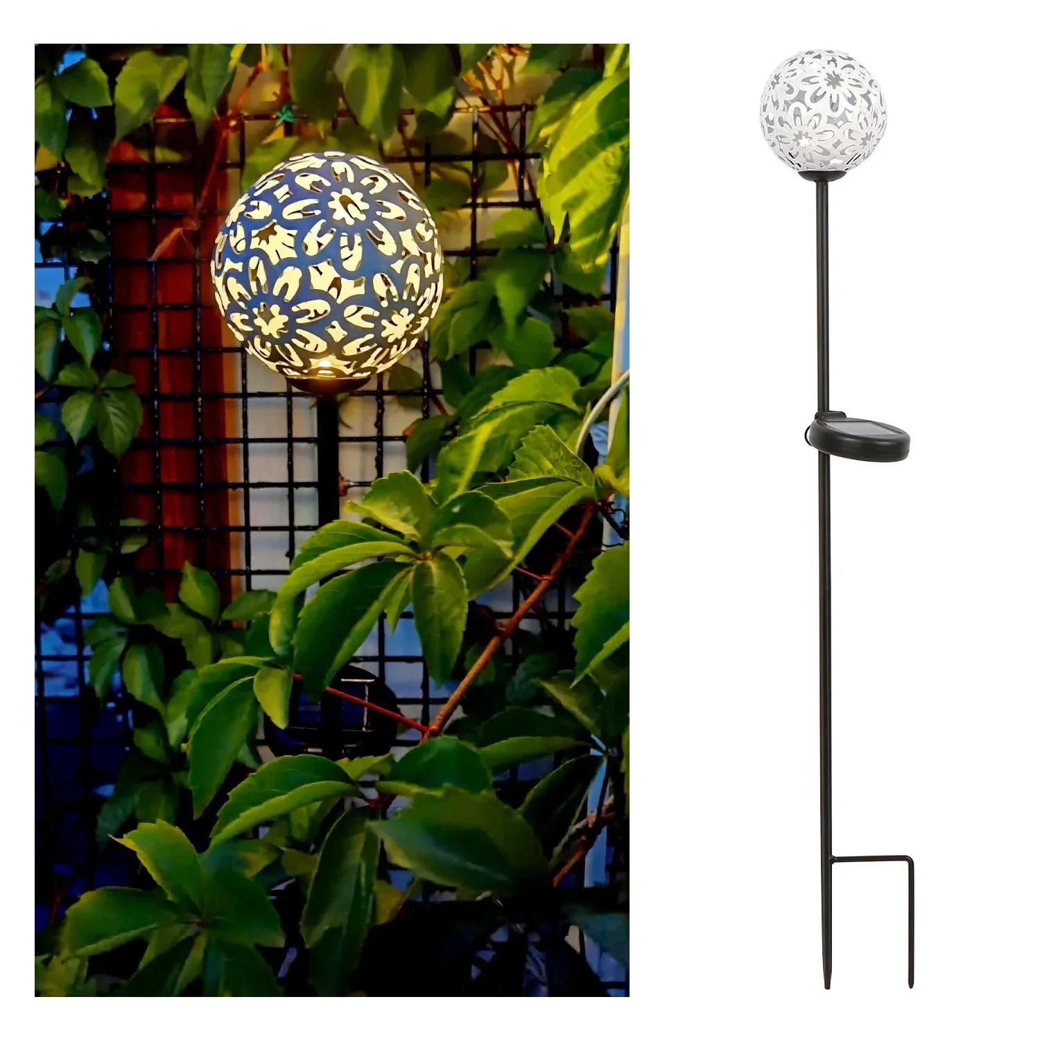 Daisy Solar Hollow Ball Lamp