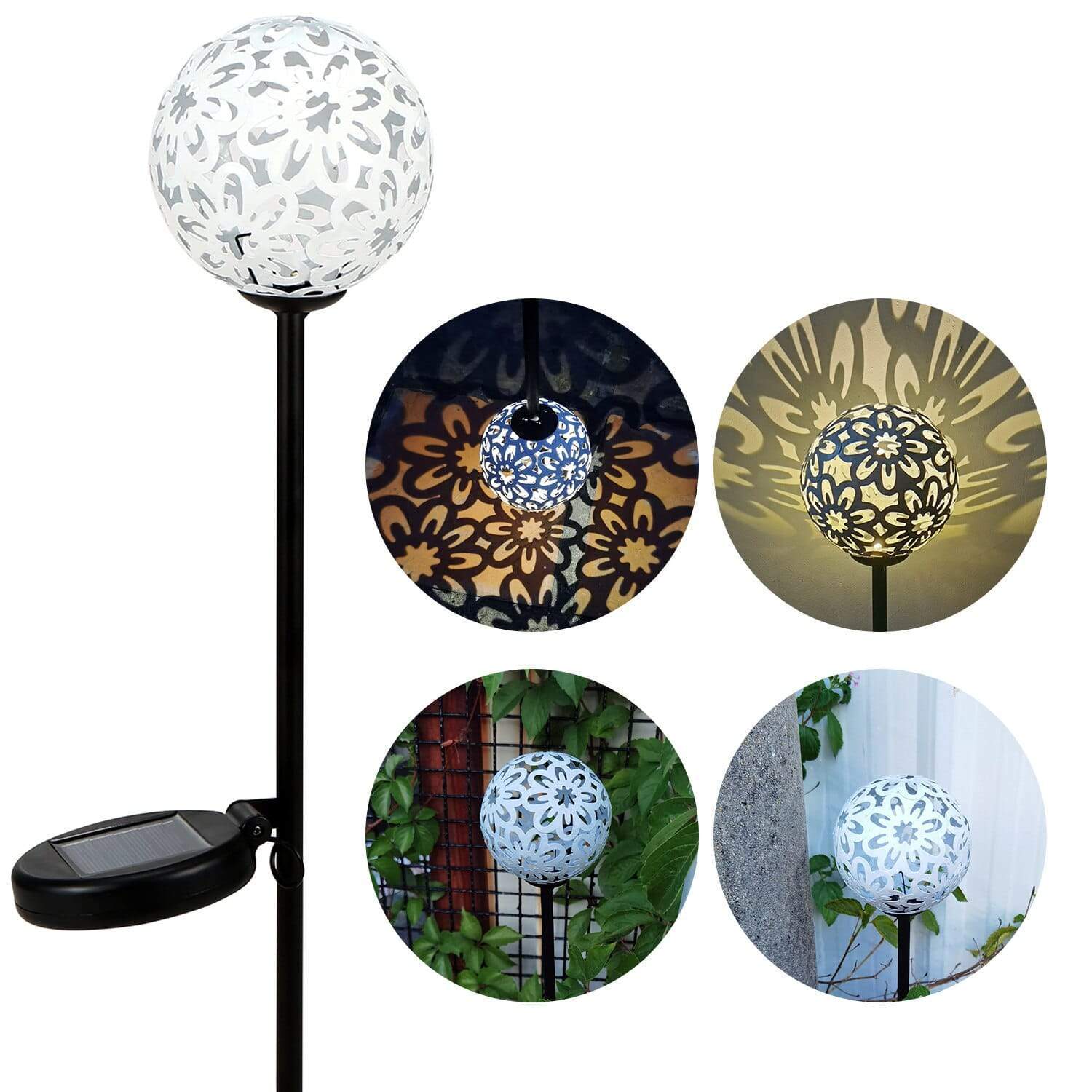 Daisy Solar Hollow Ball Lamp