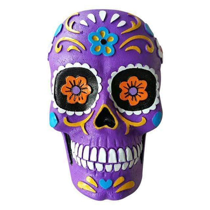 Day of the Dead Sugar Skull Flower Pot