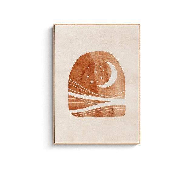 Desert Moon & Sunshine Canvas Wall Decor