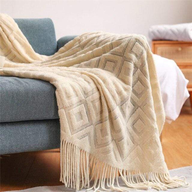 Diamond-shaped Blanket Blankets & Throws